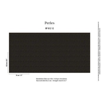 Papier peint Le rêveur du noir - Elitis